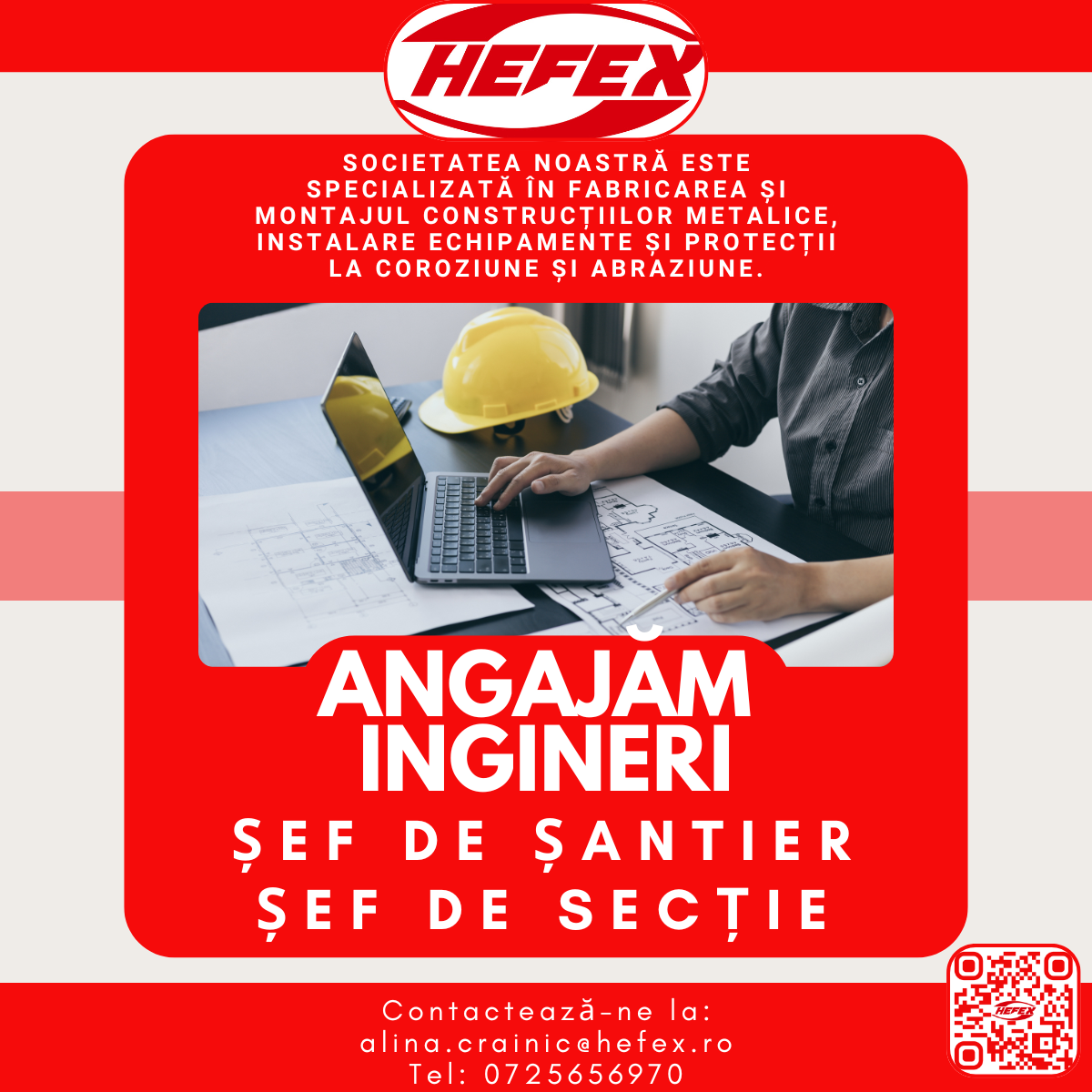 Ingineri Sef de sectie si santier hefex.ro